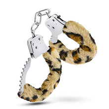 Load image into Gallery viewer, Blush Novelties - Temptasia Metal Hand Cuffs Faux Fur Wrist Restraints Couples Bondage BDSM Kinky Sex Toy - Leopard
