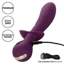 Load image into Gallery viewer, CalExotics Obsession Lover Vibrator  Premium Rechargeable Silicone Rabbit Massager Sex Toy for Women - Purple

