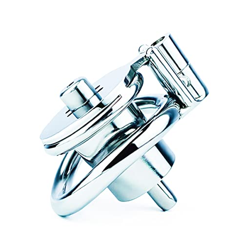 Negative Metal Stainless Steel Catheter Cock Cage Short Male Chastity Device Penis Lock Rings Adult BDSM for Men 51D (Single-Ring 50mm)