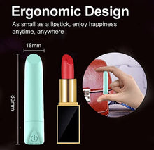 Load image into Gallery viewer, Fast Receive Waterproof Bullet Tool for Women Pleasure, Mini Travel Pocket Size, Personal Bullet Setting Quiet 10 Modes Powerful Mini Stick Electric Portable Small Bullet (Green)
