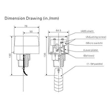 Load image into Gallery viewer, Water Mobility Switch 1 2 Water Paddle Mobility Switch Thread Connection SPDT Cooling System Paddle Water Mobility Control Switch Contacts Red
