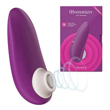 Load image into Gallery viewer, Womanizer Starlet 3 Clitoral Sucking Vibrator Clitoral Stimulator for Women Sex Toy for Her with 6 Intensity Levels Waterproof USB Rechargeable, Violet
