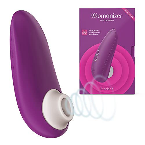 Womanizer Starlet 3 Clitoral Sucking Vibrator Clitoral Stimulator for Women Sex Toy for Her with 6 Intensity Levels Waterproof USB Rechargeable, Violet