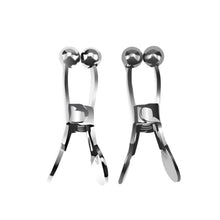 Load image into Gallery viewer, 1 Pair Stainless Steel Nipple Clamps, Nipple Clamps Adjustable Nipple Clips, Nipple Rings Non Piercing, Nipple Toys for Own Use or Flirting with Your Couple (Silver)
