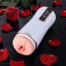 Load image into Gallery viewer, 3D Realistic Training Waterproof Auto Silicone Male Electric Silent Charging Masturbator Toys Men USB Recharging Automatic Masturbation Oral Blowjob Telescopic Thrusting Handheld
