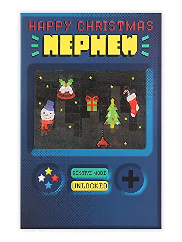 Clintons: Nephew Retro Game Christmas Card