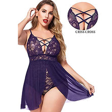 Load image into Gallery viewer, Women Lingerie Sexy Sets with Garter Belt Exposed Breast Lace Push Up Bra and Panty Set Crotchless Bodysuit with Stocking Plus Size Bsdm Sets Leather Lencera Adult Items for Pleasure Couples 1394
