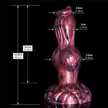 Load image into Gallery viewer, Soft Monster Dildo with Suction Cup Flexible Large Knot Dragon Dildo Liquid Silicone Dildos Mixed Color Adult Sex Toy for Women
