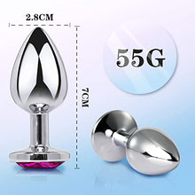 Load image into Gallery viewer, Anal Plug Adult Sex Toy,Jeweled Anal Toys Adult Sex Toys Games Butt Plug,Personal Anal Plug Sex Toy for Adult Women,Men and Couples,Rose Jeweled G Spot Anal Beads Anal Toy
