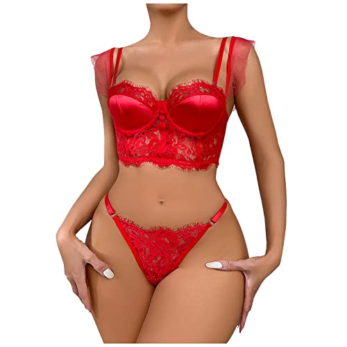 sex things for couples pleasure naughty for sex couples sex items for couples bsdm sets for couples sex restraint set Plus Size Lingerie for Women for Sex Naughty Play C39 (Red, L)