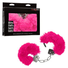 Load image into Gallery viewer, CalExotics Ultra Fluffy Furry Cuffs Handcuff Sex Key Holster Adults Law Enforcement Role Play BDSM Restraining - Pink - SE-2651-55-3
