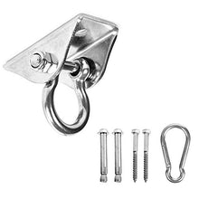 Load image into Gallery viewer, Swing Hangers, Stainless Steel 550 LB Capacity Swing Suspension Hooks with 4 Screw for Concrete and Wooden Ceiling
