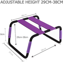 Load image into Gallery viewer, Moonight Adjustable Folding Chair Portable Posture Assist Chair Couples Stool Multifunction Detachable Stool Elastic Waterproof Furniture for Bedroom Bathroom Bear Weight up to 300 pounds (Purple)
