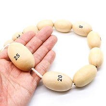 Load image into Gallery viewer, Wooden Prader Orchidometer, Prader Balls The Medical Worry Beads, Endocrine Rosary, Determine Size of Testes (Wood)
