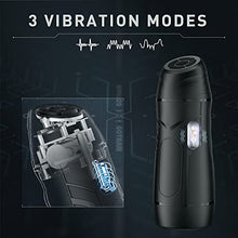 Load image into Gallery viewer, Automatic Male Masturbators Cup with 3 Suction&amp;Vibration,Male Masturbator Stroker Mens Sex Toys,Electric Pocket Pussy 3D Textured for Men Masturbation,Adult Male Blowjob Sex Toys
