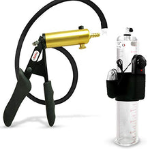 Load image into Gallery viewer, LeLuv Ultima Black Vibrating Vacuum Penis Pump Ergonomic Silicone Grip 9&quot; Length - 1.50&quot; Cylinder Diameter
