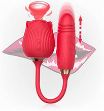 Load image into Gallery viewer, Rose Vibrator Toy with Multi-Layer Noise Reduction Function-Pink
