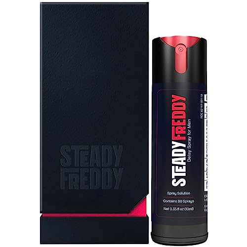 Premium Delay Spray for Men by Steady Freddy - Effective Lidocaine Desensitizing Solution - Value Size