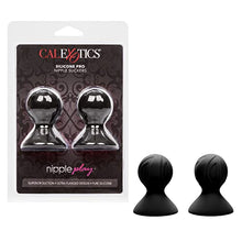 Load image into Gallery viewer, California Exotics Novelties Nipple Play Silicone Pro Nipple Suckers - Black
