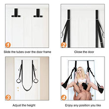 Load image into Gallery viewer, TJCGCKK Door Sex Swing Hanging Indoor Sex Swing, Bondage Restraint Toy for Adult Couples with Premium Paint Stand and Widened Thick Adjustable Straps
