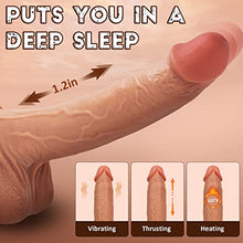 Load image into Gallery viewer, Thrusting Dildo Vibrator for Women: Realistic Heating Vibrating Dildo Thruster Throat Trainer, Silicone Suction Cup Dildo for Men, Anal Prostate Dildo with 7 Thrusts 7 Vibration Modes, Adult Sex Toys
