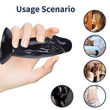 Load image into Gallery viewer, Small Dildo,4.3 in Soft Small Anal Plug,Beginner Anal Dildo Ease Training Adults Sex Toy for Women Men.Multifunctional Sex Toy Games (Black)
