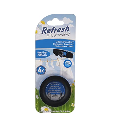 Refresh Your Car Discrete Odor Eliminating Ring (Fresh Linen, 1 Pack)