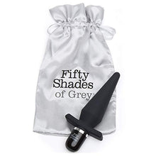 Load image into Gallery viewer, Fifty Shades of Grey Delicious Fullness Vibrating Butt Plug - 4 Inch Silicone Anal Plug - 7 Vibration Modes &amp; 3 Speeds - Waterproof - Black
