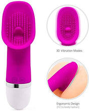 Load image into Gallery viewer, Tongue Licking Vibrator for Her G-spot and Clit, Rechargeable Clitoral Stimulator Tongue Licking G-spot Dildo Vibrator with 10 Modes, Sex Adult Sex Toy Games for Female Male Couples
