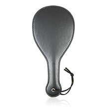 Load image into Gallery viewer, Leather Spanking Hand Slapper Wide Paddle With Satin Eye Mask Role Game Play
