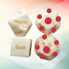 Load image into Gallery viewer, KESYOO 4pcs Sex Dice Games for Couples Romantic Role Playing Dice for Him and Her Party Dice Game Novelty Toy for Hen Party
