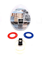 Load image into Gallery viewer, M2M Cock Ring Red/White/Dark Blue Interchanger Nitrile, 0.8 Ounce
