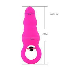 Load image into Gallery viewer, Vibrating Anal Beads Butt Plug, ERUN Graduated Design Silicone Anal Vibrator Waterproof G spot Anal Sex Toy for Men Women and Adult Couples
