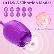 Load image into Gallery viewer, Dual Head Rose Sex Stimulator for Women, Rose Toy for Woman, Clitorals Stimulate, Electric Women Relaxing Sex Toys, Woman Suction 10 Modes Stimula
