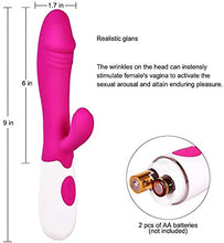Load image into Gallery viewer, Women&#39;s Thrust Dildo Rabbit Vibrators - 10 Powerful Vibrating Dildos G-Spot Clit Stimulation, Sex Toys for Clit Vaginal and Anal Stimulation - Adult Sex Toys for Men and Women
