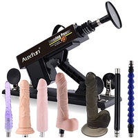 Auxfun Sex Love Machine Thrusting Dildo Machine with 3.5 Inch Suction Cup Adapter for Women Sex Pleasure 3XLR Connector Machine Adult Toy