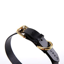 Load image into Gallery viewer, UPKO Luxury Italian Leather Choker Necklace | Bondage Gear &amp; Accessories for BDSM Couples Cosplay, Sexual Wellness | BDSM Collar, Bondage Restraints Kink - Regular
