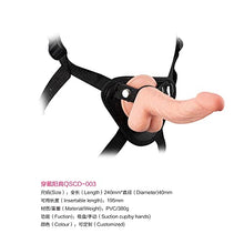 Load image into Gallery viewer, 8.6inches Strap-on Dildo Realistic Dildo with Wearable,Strap Harness Adult Sex Toy Suction Cup for Couple Pegging Women Lesbian Silicone Dildo for Sex Gift, Fetish Fantasy Sex Black Dildo
