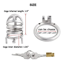 Load image into Gallery viewer, Jefisry Stainless Steel Men&#39;s Chastity Device for The Best Men Companion J0640 40mm Silver
