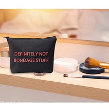 Load image into Gallery viewer, JXGZSO Funny Adult Stash Bag Bondage Stuff Kit Bag BDSM Zipper Makeup Bag or Pouch (BONDAGE STUFF B)
