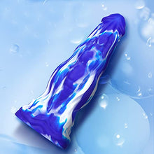 Load image into Gallery viewer, 10.8&quot; Huge Realistic Monster Dildo Female G Spot Dildo Adult Sex Toy, Extra Large Flexible Dildo with Suction Cup, Couples Silicone Dildo Anal Plug Toy (Blue)
