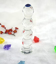 Load image into Gallery viewer, CCHW Glass Anal Beads - Crystal G-Spot Massage Dildo Anal Butt Plug Pleasure Wand Sex Toys for Couple Lover (Style 01), Clear
