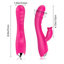 Load image into Gallery viewer, Clitorals Sucking Toys Thrusting G Spot Rabbit Sucker Pleasure Waterproof Silent Vibrator Soft Dual Motor Cordless Toy Rose for Women Vibrating Dildo Adult Sex Vibrate Telescopic
