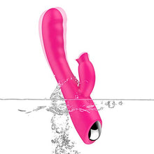 Load image into Gallery viewer, Vibrating Vibrator Rose Clitorial Soft Waterproof Quiet Toy for Women Cordless Pleasure Dual Motor Sucking Thrusting Sucker Rabbit Handheld Heating Stimulator Training Adult Sex
