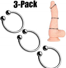 Load image into Gallery viewer, Imperia 18+ Adults Only Sex Toys Collection Cock Rings Stainless Steel Penis Rings Glans Ring Rings Adult Sex Toys Set (2 Joy Balls, 32+35+40MM)
