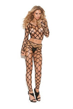 Load image into Gallery viewer, Elegant Moments 2 Piece Diamond Net Cami Top Set - Black - One Size
