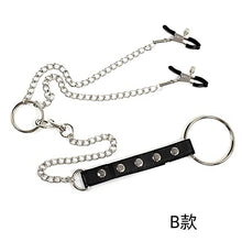 Load image into Gallery viewer, Men&#39;s Breast Clip Penis Ring, Men&#39;s delay Ring, sm Alternative Adult Bondage Sex Toys (B?)
