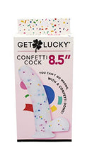 Load image into Gallery viewer, Get Lucky 8.5 Inch Silicone Dildo Latex-Free Sex Toy for Adults, Confetti
