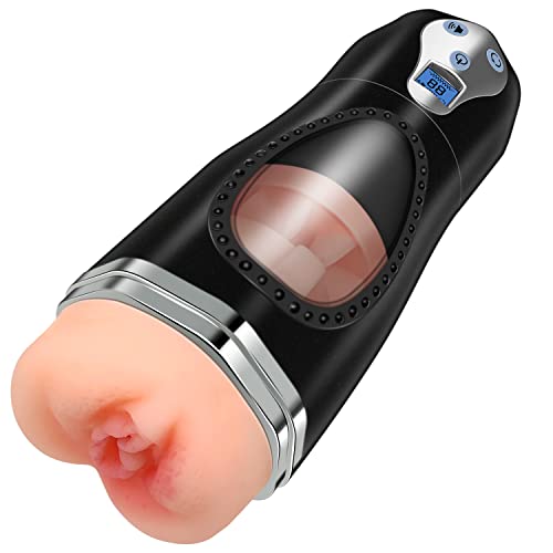 MaleMasturbatorsPocketPussyHandsFree-AutomaticSuckingAdultSexToysforMen,3DRealisticTextured,with3VacuumSuctionStroker&5Vibration