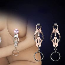 Load image into Gallery viewer, Clover Clip Nipple Clamps, Adjustable Flat Nipple Clamps, Non Piercing Nipple Clamps, Nipple Clamps for Women (1Pair,C)
